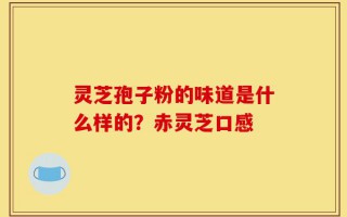 灵芝孢子粉的味道是什么样的？赤灵芝口感