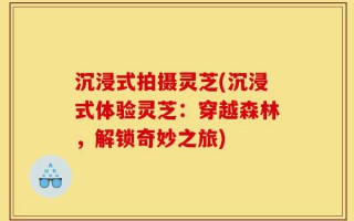 沉浸式拍摄灵芝(沉浸式体验灵芝：穿越森林，解锁奇妙之旅)