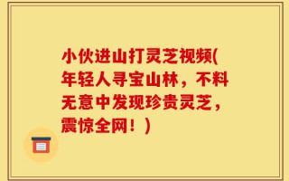 小伙进山打灵芝视频(年轻人寻宝山林，不料无意中发现珍贵灵芝，震惊全网！)