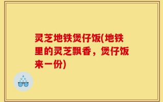 灵芝地铁煲仔饭(地铁里的灵芝飘香，煲仔饭来一份)