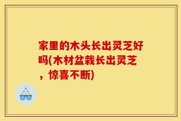 家里的木头长出灵芝好吗(木材盆栽长出灵芝,惊喜不断)-第1张图片-灵芝之家 家里的木头长出灵芝好吗(木材盆栽长出灵芝,惊喜不断)-第1张图片-灵芝之家