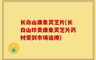 长白山康象灵芝片(长白山珍贵康象灵芝片药材受到市场追捧)