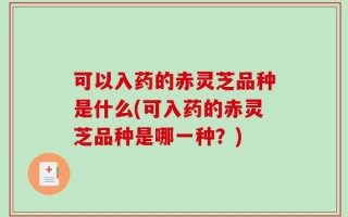可以入药的赤灵芝品种是什么(可入药的赤灵芝品种是哪一种？)
