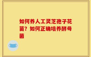 如何养人工灵芝孢子花苗？如何正确培养酵母菌