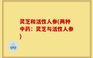 灵芝和活性人参(两种中药：灵芝与活性人参)
