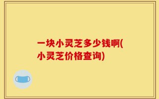 一块小灵芝多少钱啊(小灵芝价格查询)