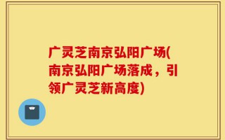 广灵芝南京弘阳广场(南京弘阳广场落成，引领广灵芝新高度)