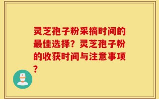 灵芝孢子粉采摘时间的最佳选择？灵芝孢子粉的收获时间与注意事项？