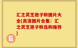 汇之灵芝孢子粉图片大全(高清图片合集：汇之灵芝孢子粉选购推荐)