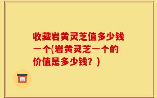 收藏岩黄灵芝值多少钱一个(岩黄灵芝一个的价值是多少钱？)