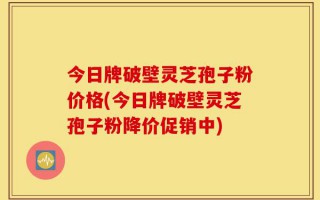 今日牌破壁灵芝孢子粉价格(今日牌破壁灵芝孢子粉降价促销中)