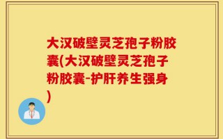 大汉破壁灵芝孢子粉胶囊(大汉破壁灵芝孢子粉胶囊-护肝养生强身)