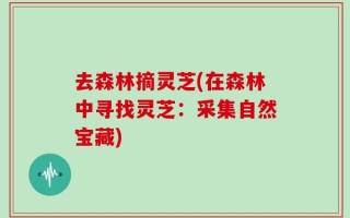 去森林摘灵芝(在森林中寻找灵芝：采集自然宝藏)
