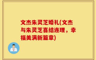 文杰朱灵芝婚礼(文杰与朱灵芝喜结连理，幸福美满新篇章)