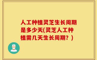 人工种植灵芝生长周期是多少天(灵芝人工种植需几天生长周期？)