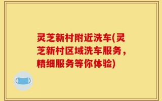 灵芝新村附近洗车(灵芝新村区域洗车服务，精细服务等你体验)
