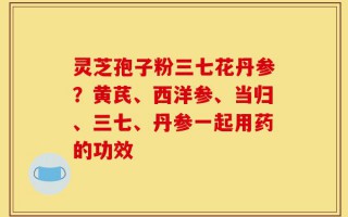 灵芝孢子粉三七花丹参？黄芪、西洋参、当归、三七、丹参一起用药的功效