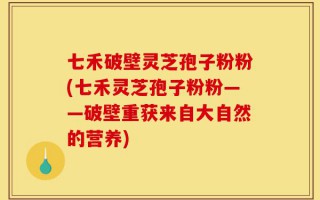 七禾破壁灵芝孢子粉粉(七禾灵芝孢子粉粉——破壁重获来自大自然的营养)