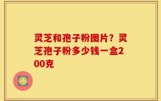 灵芝和孢子粉图片？灵芝孢子粉多少钱一盒200克