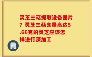 灵芝三萜提取设备图片？灵芝三萜含量高达5.66克的灵芝应该怎样进行深加工