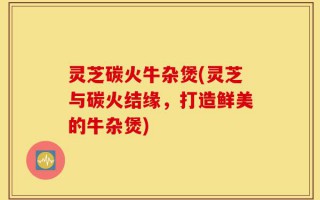灵芝碳火牛杂煲(灵芝与碳火结缘，打造鲜美的牛杂煲)