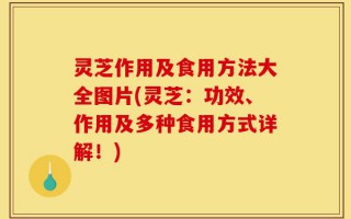 灵芝作用及食用方法大全图片(灵芝：功效、作用及多种食用方式详解！)