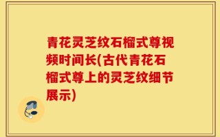 青花灵芝纹石榴式尊视频时间长(古代青花石榴式尊上的灵芝纹细节展示)