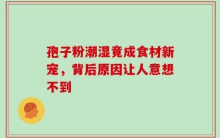 孢子粉潮湿竟成食材新宠，背后原因让人意想不到
