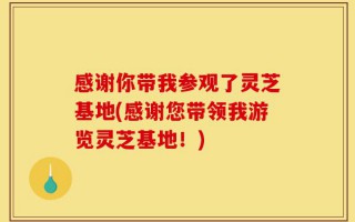 感谢你带我参观了灵芝基地(感谢您带领我游览灵芝基地！)