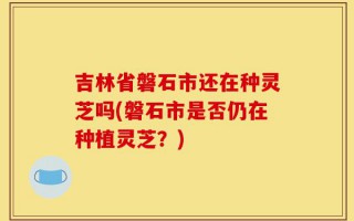 吉林省磐石市还在种灵芝吗(磐石市是否仍在种植灵芝？)
