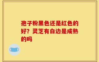 孢子粉黑色还是红色的好？灵芝有白边是成熟的吗