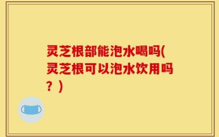 灵芝根部能泡水喝吗(灵芝根可以泡水饮用吗？)