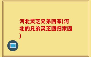 河北灵芝兄弟回家(河北的兄弟灵芝回归家园)