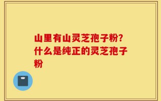 山里有山灵芝孢子粉？什么是纯正的灵芝孢子粉