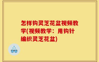 怎样钩灵芝花盆视频教学(视频教学：用钩针编织灵芝花盆)