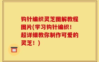 钩针编织灵芝图解教程图片(学习钩针编织！超详细教你制作可爱的灵芝！)