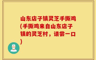 山东店子镇灵芝手撕鸡(手撕鸡来自山东店子镇的灵芝村，请尝一口)