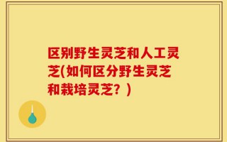 区别野生灵芝和人工灵芝(如何区分野生灵芝和栽培灵芝？)