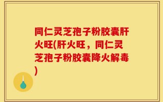 同仁灵芝孢子粉胶囊肝火旺(肝火旺，同仁灵芝孢子粉胶囊降火解毒)