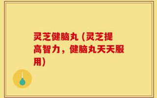 灵芝健脑丸 (灵芝提高智力，健脑丸天天服用)