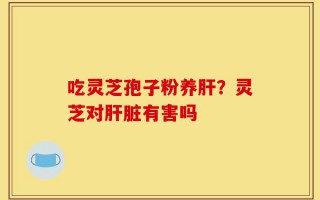 吃灵芝孢子粉养肝？灵芝对肝脏有害吗