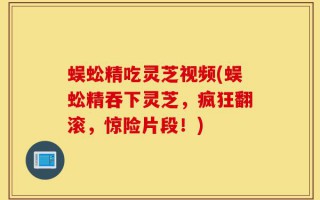 蜈蚣精吃灵芝视频(蜈蚣精吞下灵芝，疯狂翻滚，惊险片段！)