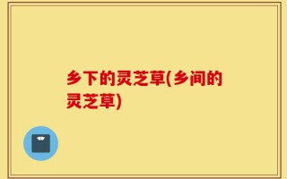 乡下的灵芝草(乡间的灵芝草)