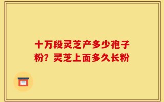 十万段灵芝产多少孢子粉？灵芝上面多久长粉