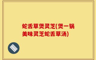 蛇舌草煲灵芝(煲一锅美味灵芝蛇舌草汤)