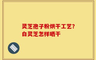 灵芝孢子粉烘干工艺？白灵芝怎样晒干