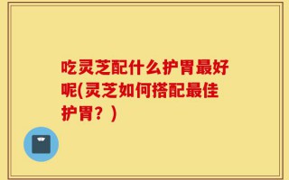 吃灵芝配什么护胃最好呢(灵芝如何搭配最佳护胃？)