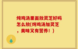 炖鸡汤里面放灵芝好吗怎么放(炖鸡汤加灵芝，美味又有营养！)