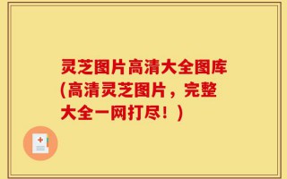 灵芝图片高清大全图库(高清灵芝图片，完整大全一网打尽！)