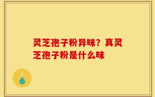 灵芝孢子粉异味？真灵芝孢子粉是什么味